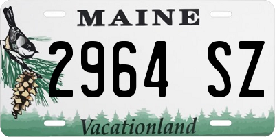 ME license plate 2964SZ