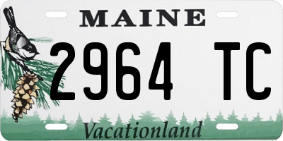 ME license plate 2964TC