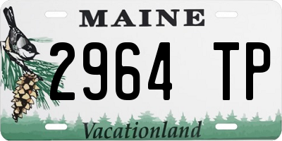 ME license plate 2964TP