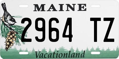 ME license plate 2964TZ