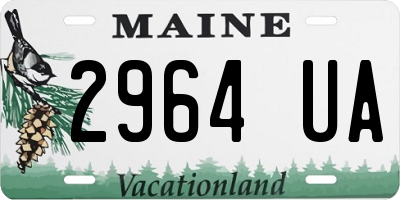 ME license plate 2964UA