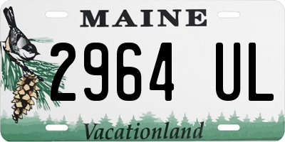 ME license plate 2964UL