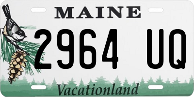 ME license plate 2964UQ