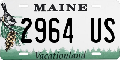 ME license plate 2964US