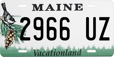 ME license plate 2966UZ