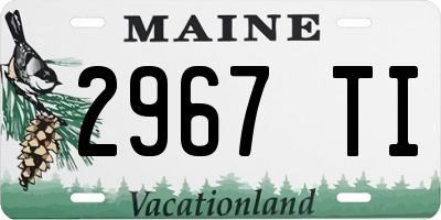ME license plate 2967TI
