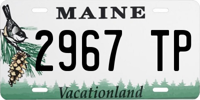 ME license plate 2967TP