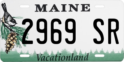 ME license plate 2969SR