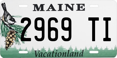 ME license plate 2969TI