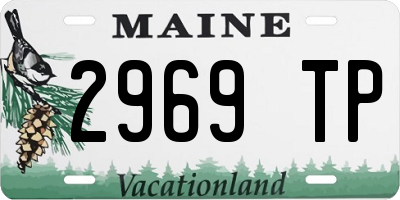 ME license plate 2969TP