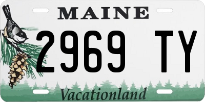 ME license plate 2969TY