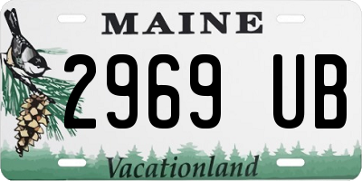 ME license plate 2969UB