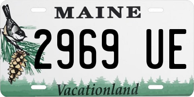 ME license plate 2969UE