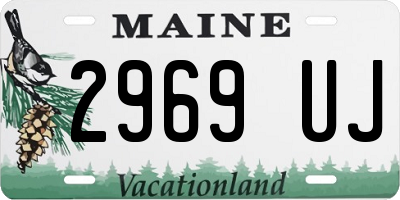 ME license plate 2969UJ