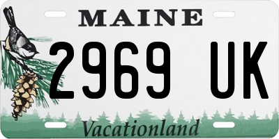 ME license plate 2969UK