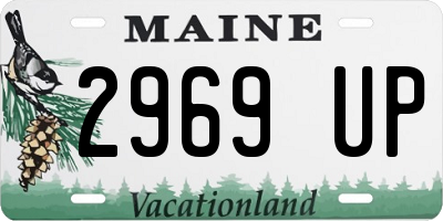 ME license plate 2969UP
