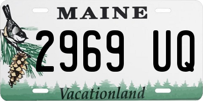 ME license plate 2969UQ