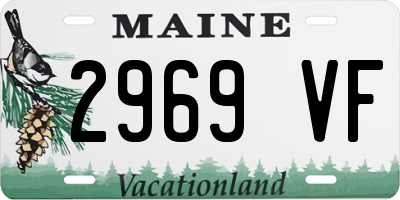 ME license plate 2969VF