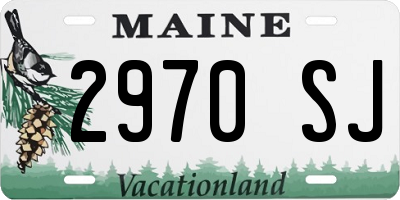 ME license plate 2970SJ