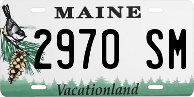 ME license plate 2970SM