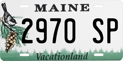 ME license plate 2970SP