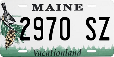 ME license plate 2970SZ