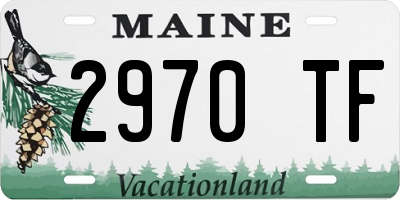 ME license plate 2970TF