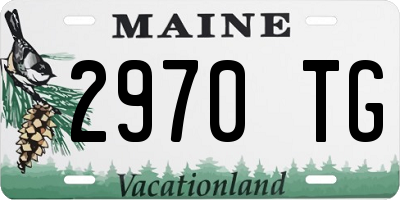 ME license plate 2970TG