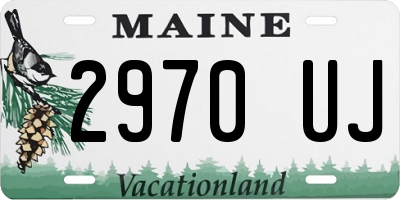 ME license plate 2970UJ