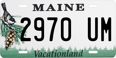 ME license plate 2970UM