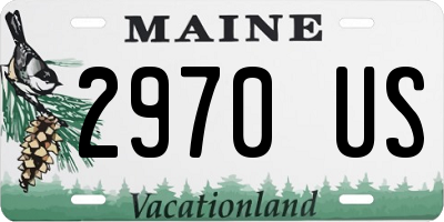 ME license plate 2970US