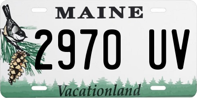 ME license plate 2970UV