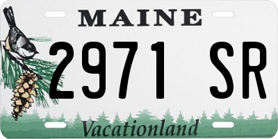 ME license plate 2971SR