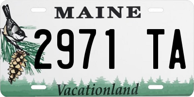 ME license plate 2971TA