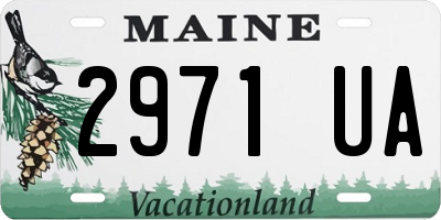 ME license plate 2971UA