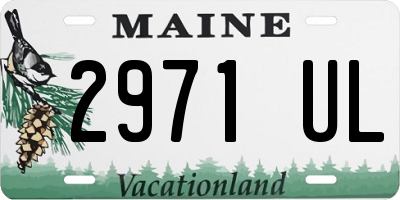 ME license plate 2971UL