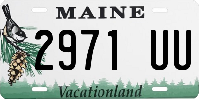 ME license plate 2971UU