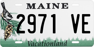 ME license plate 2971VE