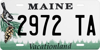 ME license plate 2972TA