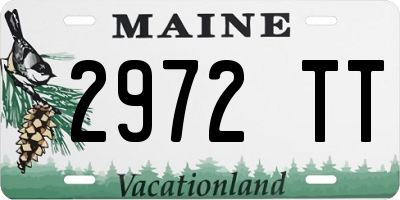 ME license plate 2972TT