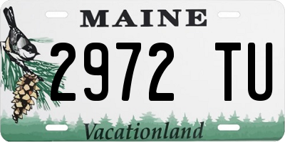 ME license plate 2972TU