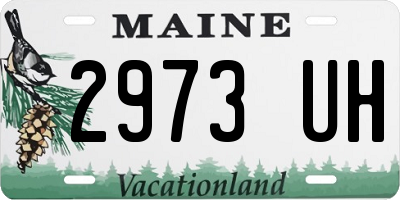 ME license plate 2973UH