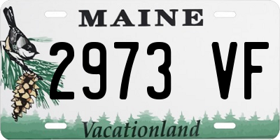 ME license plate 2973VF
