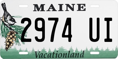 ME license plate 2974UI