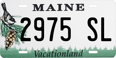 ME license plate 2975SL