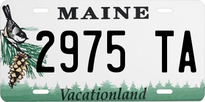 ME license plate 2975TA