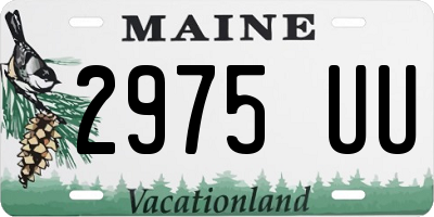 ME license plate 2975UU