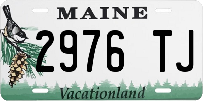 ME license plate 2976TJ