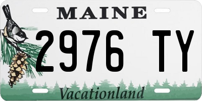 ME license plate 2976TY