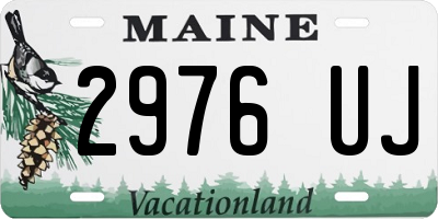 ME license plate 2976UJ